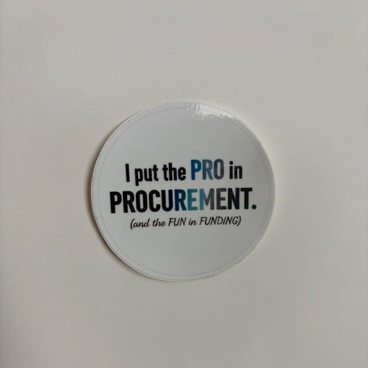 The 5-Pack: Procurement Stickers by Subject to Approval